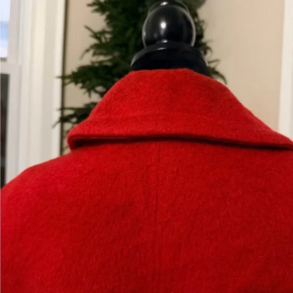 Vintage Elegant Red mohair? Women's Coat - Picture 9 of 15